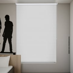 CASA BONITA - Persiana Enrollable Blackout Textu 100x180cm Blanco