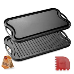 NUTRICHEF - Plancha Reversible de Hierro Fundido