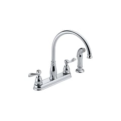 DELTA FAUCET - Grifería De Cocina Bimando con Rociador Acero Inoxidable