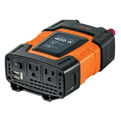 TRUPER - Inversor De Corriente 400 W Para Carro, Con Usb Y 2 Enchufes