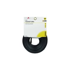 AMERICAN TACK & HARD - Cable Coaxial Rg6 Conector Hembra Negro X 15,24 M