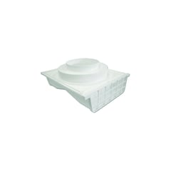 LAMBRO - Rejilla de Ventilación Latón Blanca Plástico X 10.16 cm