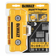 DEWALT - Juego de Accesorios para Taladro Magnético Toughcase 15 Piezas