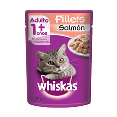 WHISKAS - Alimento Húmedo Pouch Salmon 85 G