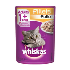 WHISKAS - Alimento Húmedo Pouch Pollo 85 G