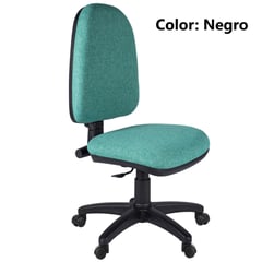 ERGONOMUS - Silla Ejecutiva Lisa Alta Espaldar Graduable Negra