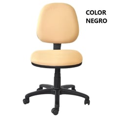 ERGONOMUS - Silla Ejecutiva Lisa Media Espaldar Graduable Negro