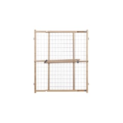 undefined - Puerta de Seguridad con Malla de Alambre Madera Nat de 81.28 cm