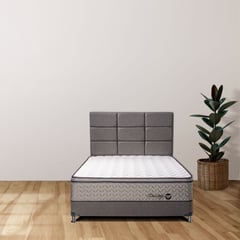 CONFORT VITAL - Combo Colchón Prestige Confort 140 X 190 Cm con Basecama y Espaldar