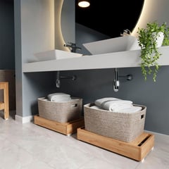 SENSI DACQUA - Mueble Auxiliar Baño Stand 11.7x65.2x33.8 Cm Duna