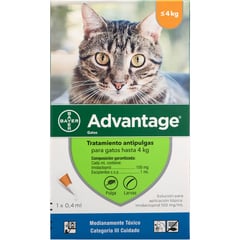 ADVANTAGE - Antipulgas Para Gatos 04ml