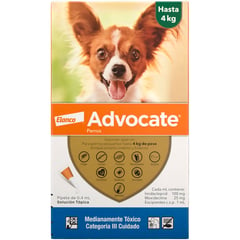 ADVOCATE - Antiparasitario Para Perro 04ml