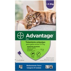 ADVANTAGE - Antipulgas Para Gatos 08ml