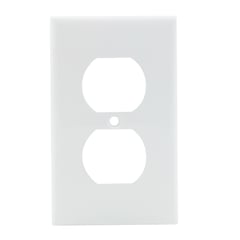 LEVITON - Tapa de Pared Blanca 80703-W para Toma Doble