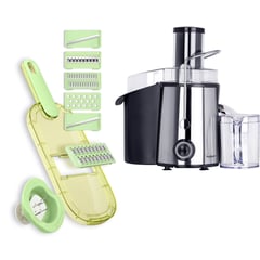 CHEF MASTER - Combo Extractor de Frutas + Rallador Cocina 6 en1