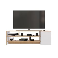 PRACTIMAC - Mesa TV Flat 50X160X40Cm Duna Blanco