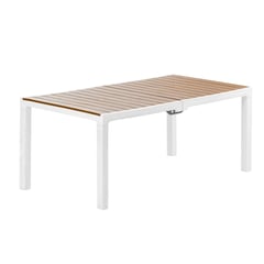 MQ - Mesa Plástica Rectangular 181x90x74cm Madeira Caramelo