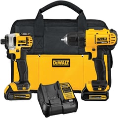 DEWALT - Juego de Taladro y Destornillador Percutor 1.3 Ah 20 V MAX