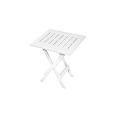 GRACIOUS LIVING - Mesa Plegable Plástica Auxiliar 43x38x63cm Blanco