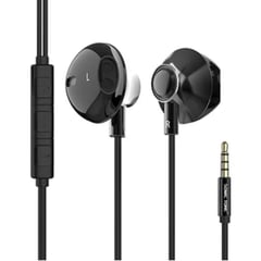 UBMD - Audífonos Manos Libres Deportivos Cable Trenzado 3.5 mm Negro