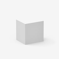 FORA - Cubo Soleil Mini Polietileno 32x32x32 Cm Blanco