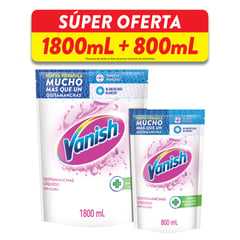 VANISH - Desmanchador Liquido Blanco 1800Ml+800Ml