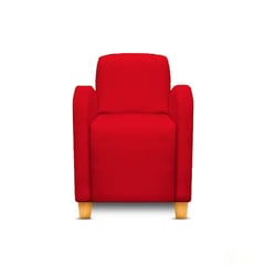 MAGIC CLASS - Silla Poltrona Curve 90X80X90 Rojo