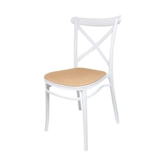 OR DESIGN - Silla Sin Brazos Mara/Rattan Sintético Cross Blanco