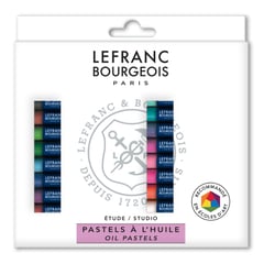 LEFRANC - Tiza Oleo Pastel Redonda x 24 Graso Rf 806310