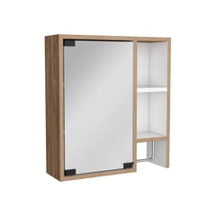 JUST HOME COLLECTION - Gabinete De Baño Martinica (1c) Miel/Blanco 52.2x47.2x14.6 Cm