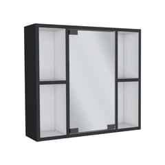 JUST HOME COLLECTION - Gabinete De Baño Saona (1c) Wengue/Blanco 49.7x55x14.4 Cm