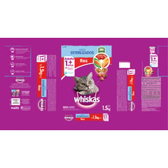 WHISKAS - Alimento Seco Esterilizado 1.5 Kg