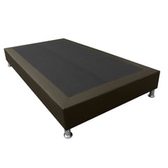 NEW CONFORT - Base Cama Entera 140x190 Ecocuero Café