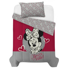 DISNEY - Cubrelecho Sencillo/Semidoble Microfibra 82gr Minnie Cute