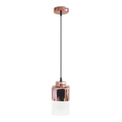 SPECTRUM - Lampara Tubular 1 Luz E27 Cobre Vidrio