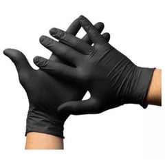 TRIPLE CLEAN - Guantes de Nitrilo Negro Talla m