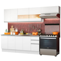 MADESA - Cocina Integral Marcela 2.80 Metros - Blanco