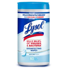 LYSOL - Paños Humedos Desinfectantes Crispline X80 Unidades