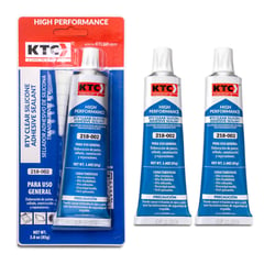 KTC - Set X3: Sellador Adhesivo de Silicona Rtv 85gr