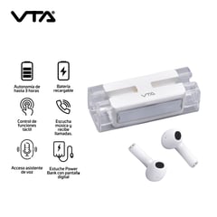 VTA PLUS - Audifonos Recargables Con Estuche Tws Vta