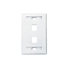 DAIRU - Faceplate Datos Blanco - 2 Puertos Rj45