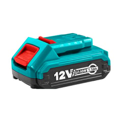 TOTAL TOOLS - Taladro Inalámbrico Batería Litio 12V 1.5A + 128 Herramientas con Maletín