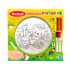 VINIBALL - Pelota para Pintar Oso Tren