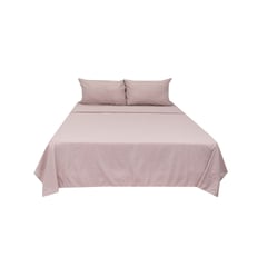 undefined - Sábana King Natural Hometex Oro Rosa Hometex