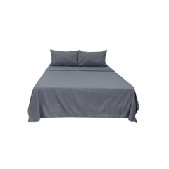 undefined - Sábana Queen Natural Hometex Gris Hometex