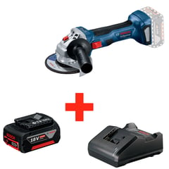 BOSCH - Minipulidora 4-1/2 Pulg 18V Brushless GWS 180 con 1 batería y cargador