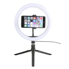 VIVITAR - Aro de Luz Led 10 Pulgadas Trípode para Celular y Cámaras