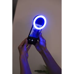 VIVITAR - Aro de Luz Led 7 Colores Recargable con Clip