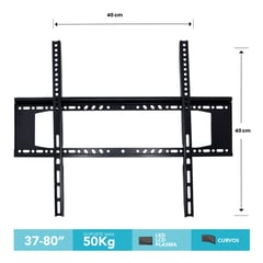 ELECTRIC LINE - Soporte Fijo para TV de 37-80 pulgadas 50 kg con Nivelador