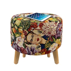 DKO DESIGN SAS - Puff Redondo Cuatro Patas 40x40x40 Frida